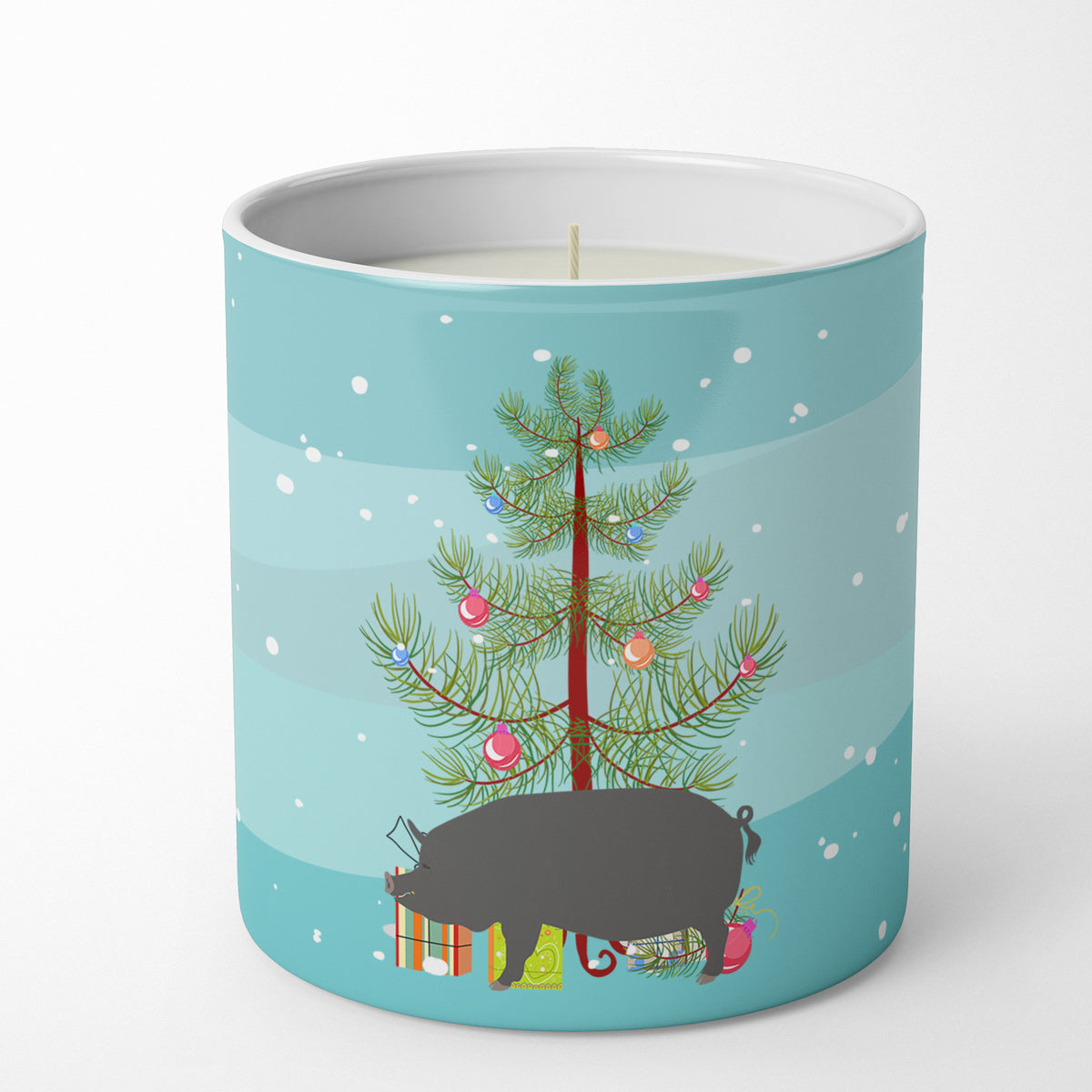 Buy this Berkshire Pig Christmas 10 oz Decorative Soy Candle