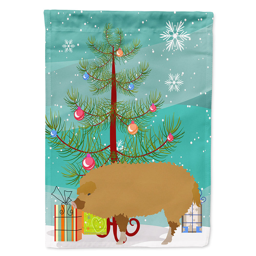 Hungarian Mangalica Pig Christmas Flag Canvas House Size BB9301CHF  the-store.com.