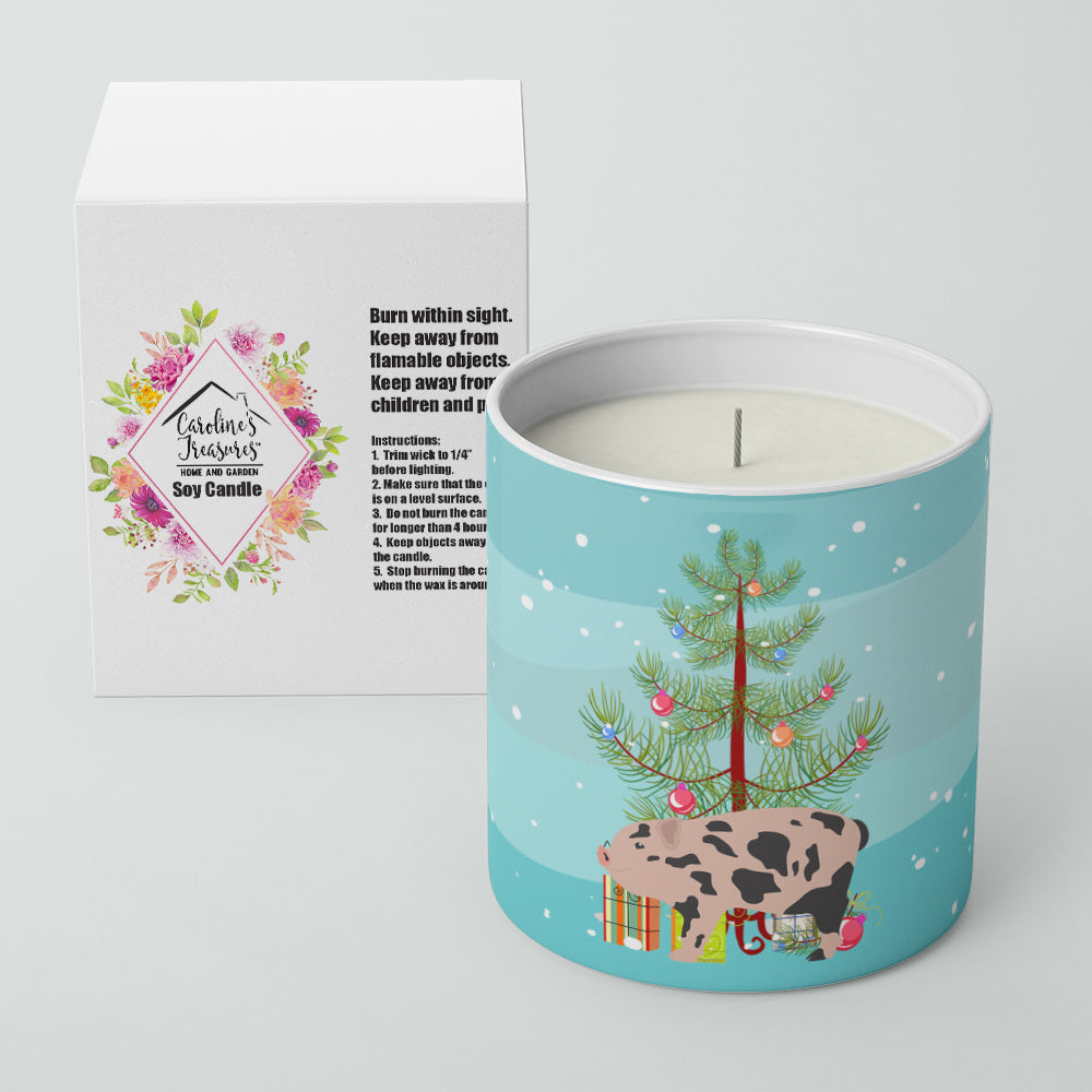 Buy this Mini Miniature Pig Christmas 10 oz Decorative Soy Candle