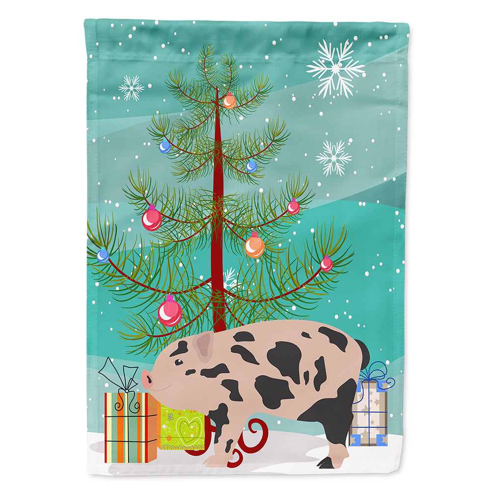 Mini Miniature Pig Christmas Flag Canvas House Size BB9302CHF