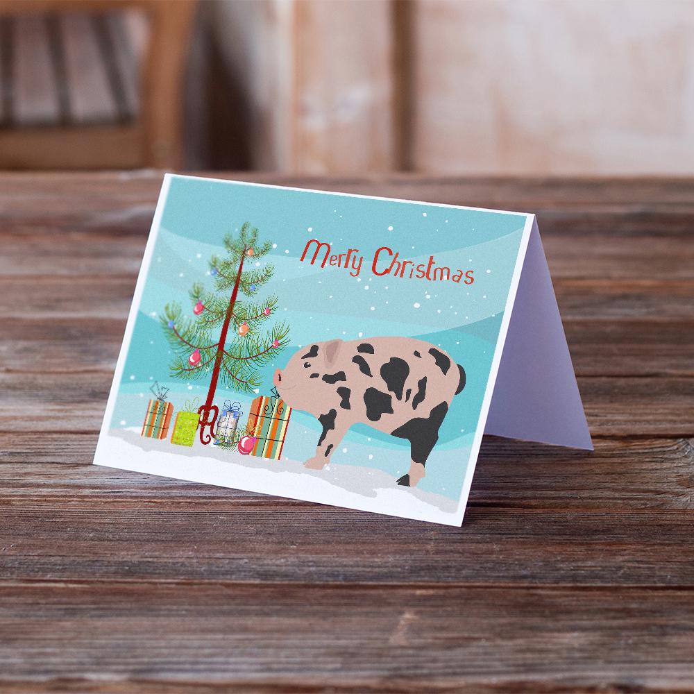Buy this Mini Miniature Pig Christmas Greeting Cards and Envelopes Pack of 8