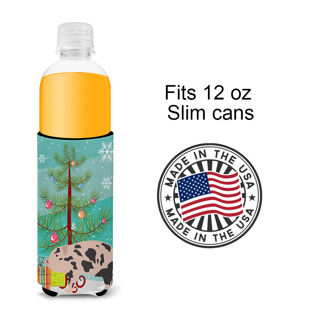 Mini Miniature Pig Christmas  Ultra Hugger for slim cans BB9302MUK  the-store.com.