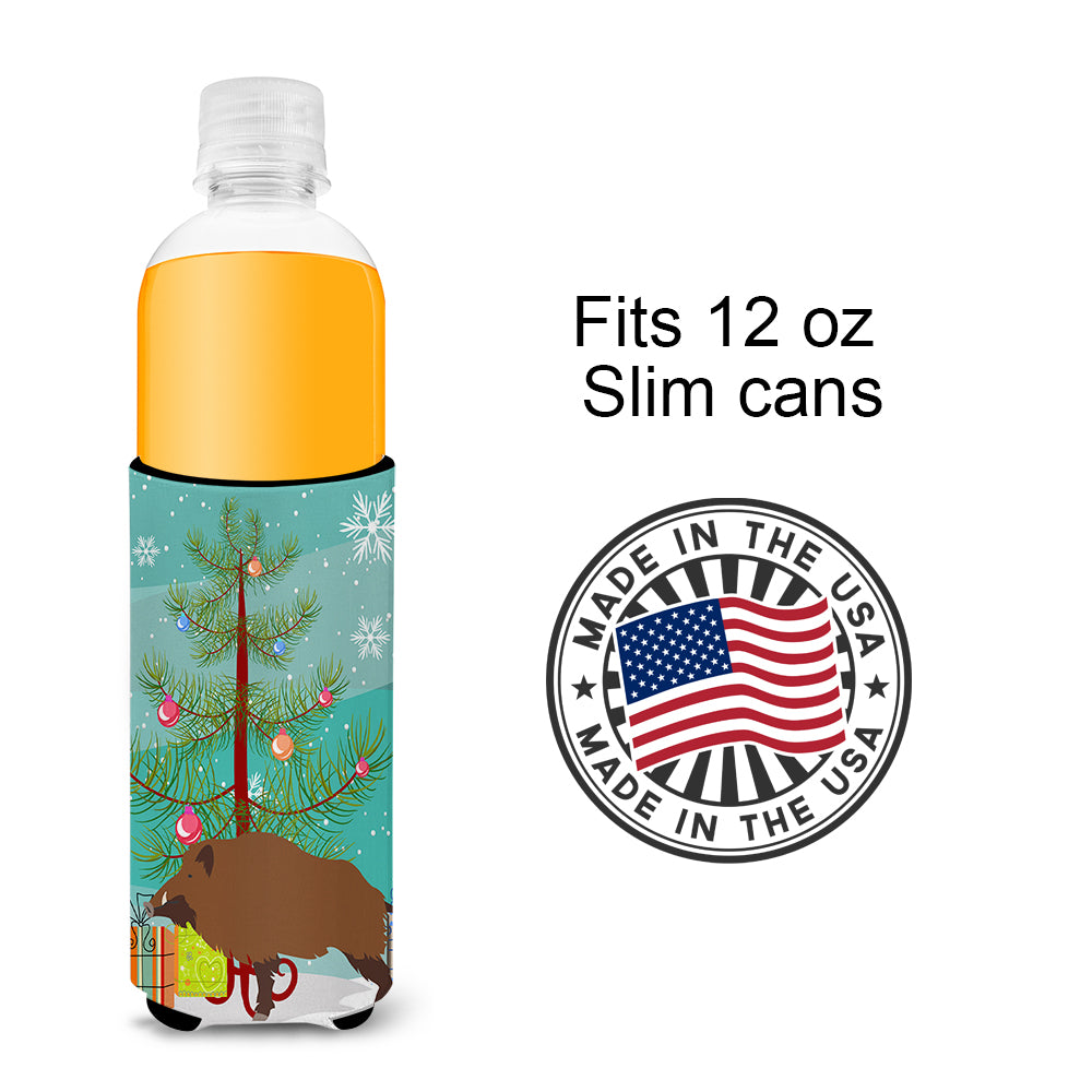 Wild Boar Pig Christmas  Ultra Hugger for slim cans BB9303MUK