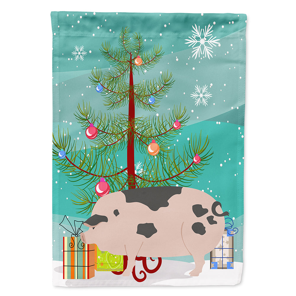 Gloucester Old Spot Pig Christmas Flag Canvas House Size BB9307CHF