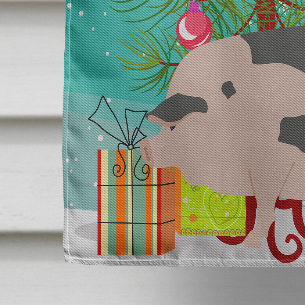 Gloucester Old Spot Pig Christmas Flag Canvas House Size BB9307CHF  the-store.com.