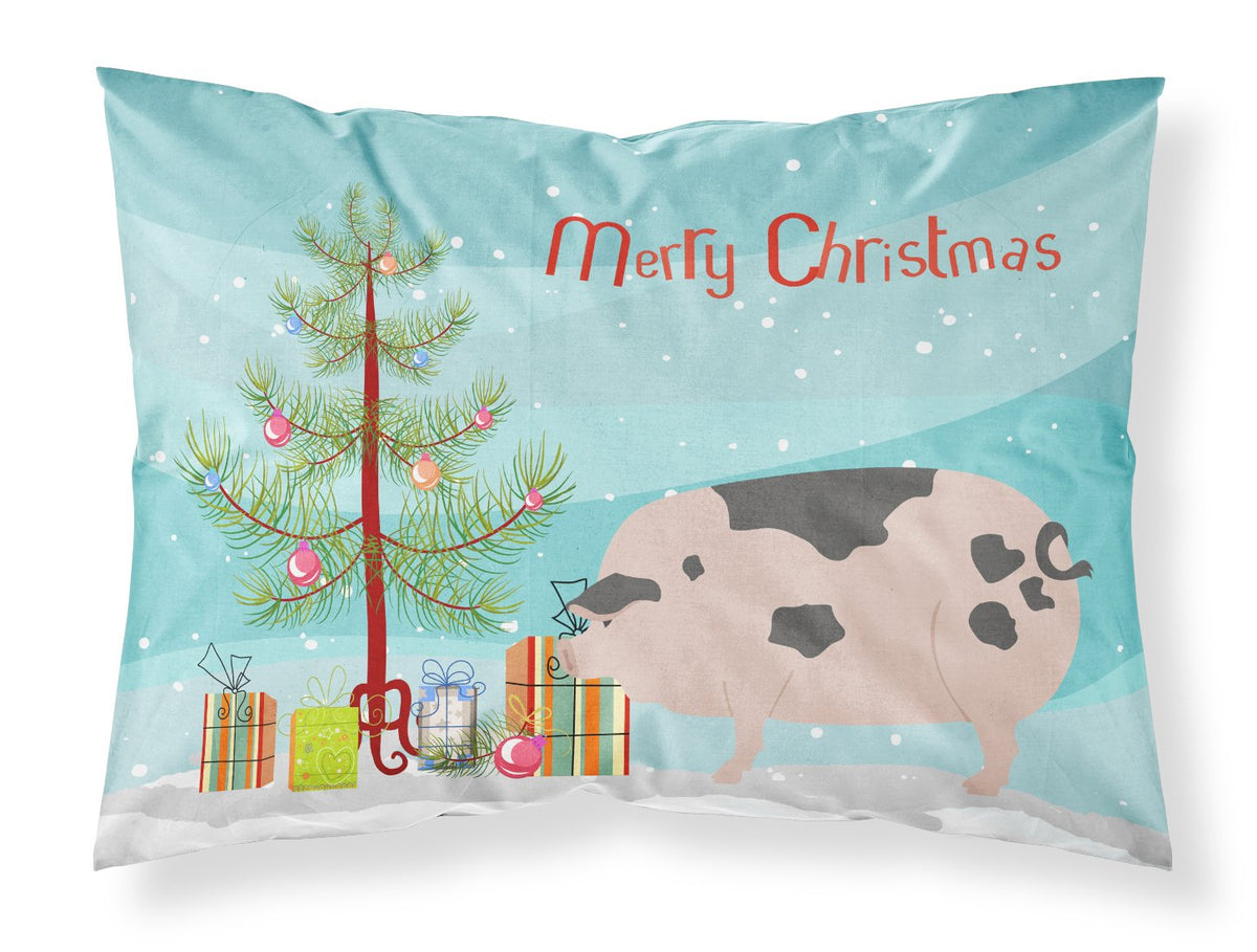 Gloucester Old Spot Pig Christmas Fabric Standard Pillowcase BB9307PILLOWCASE by Caroline&#39;s Treasures