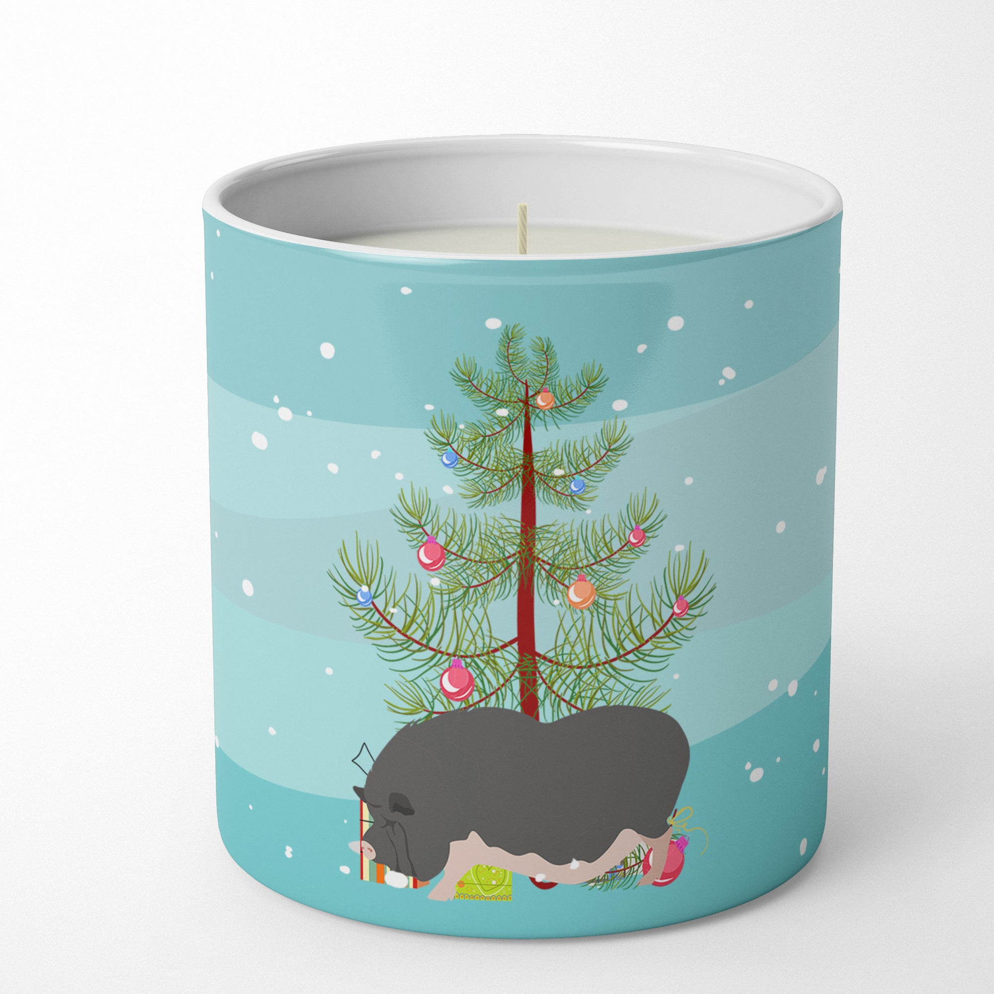 Buy this Vietnamese Pot-Bellied Pig Christmas 10 oz Decorative Soy Candle