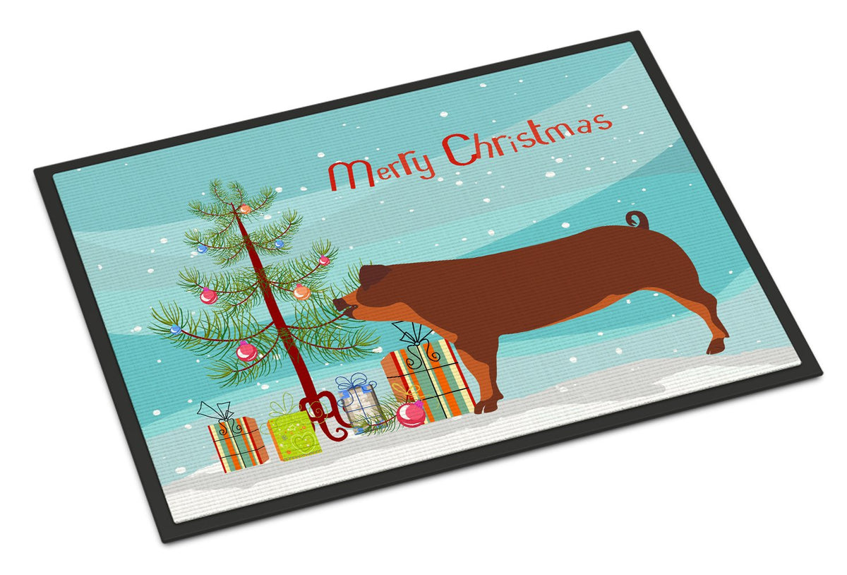 Duroc Pig Christmas Indoor or Outdoor Mat 24x36 BB9309JMAT by Caroline&#39;s Treasures