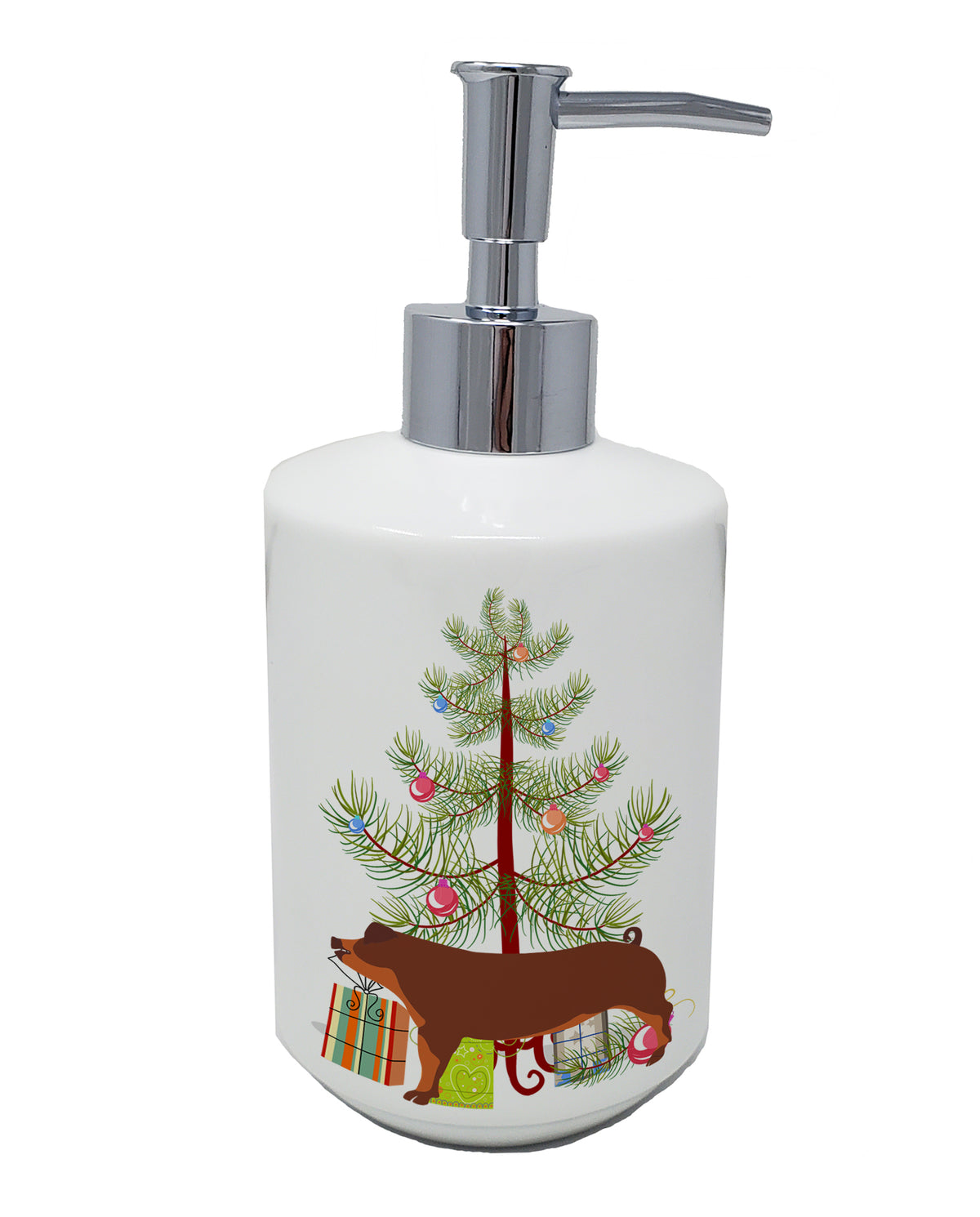 Buy this Duroc Pig Christmas Ceramic Soap Dispenser