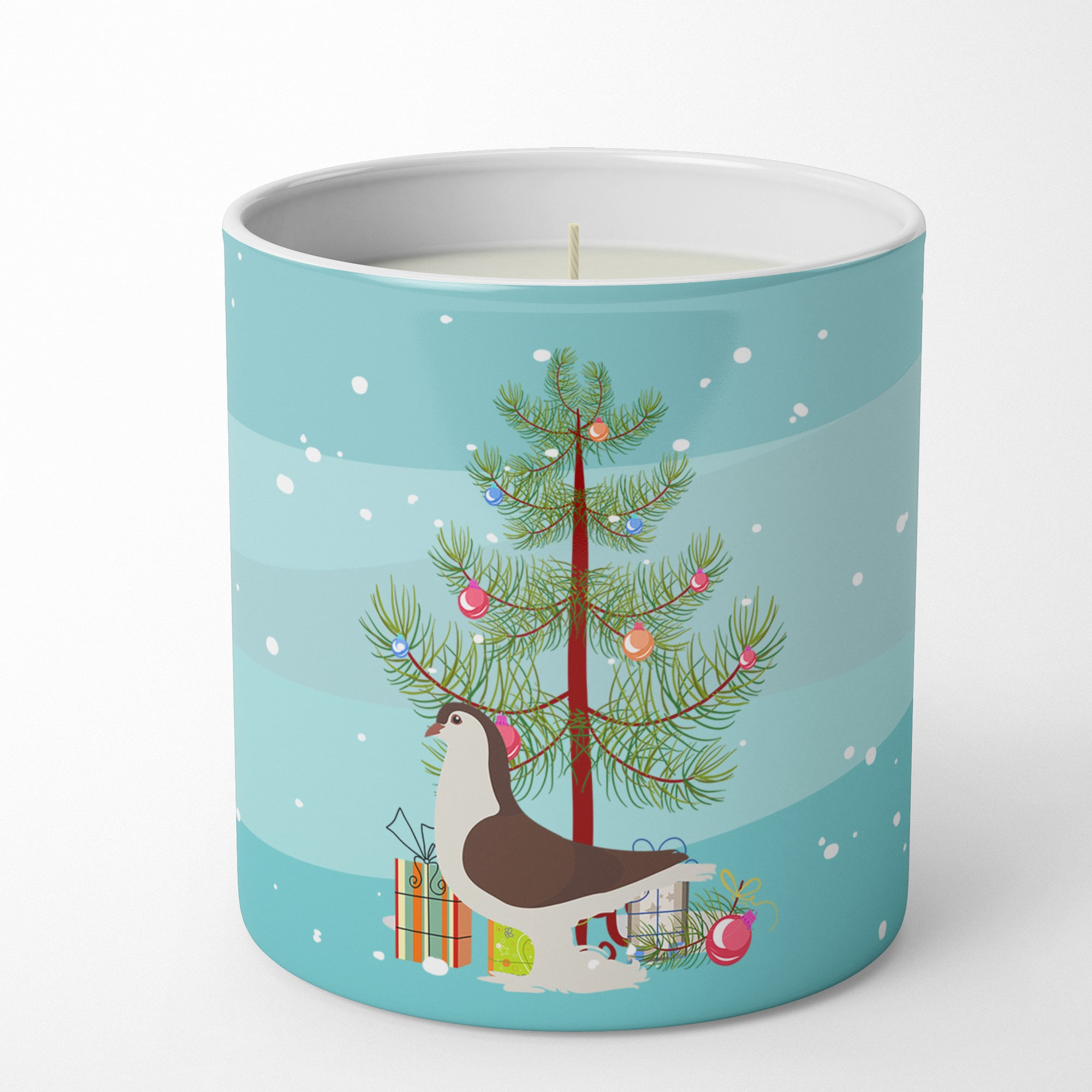 Buy this Large Pigeon Christmas 10 oz Decorative Soy Candle