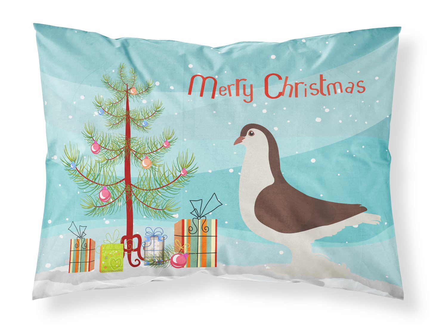 Large Pigeon Christmas Fabric Standard Pillowcase BB9310PILLOWCASE by Caroline's Treasures
