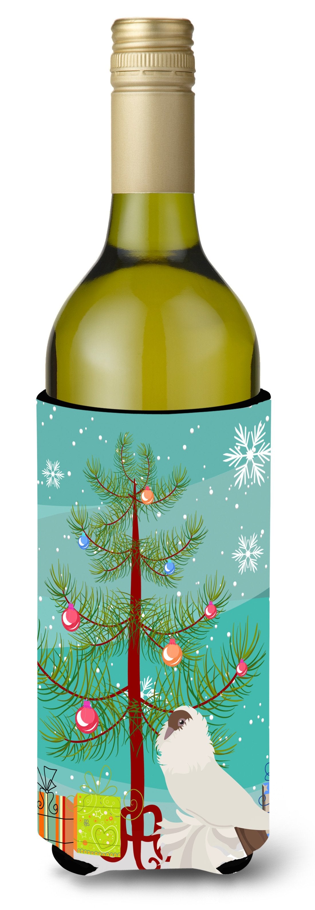 German Helmet Pigeon Christmas Wine Bottle Beverge Insulator Hugger BB9311LITERK by Caroline&#39;s Treasures