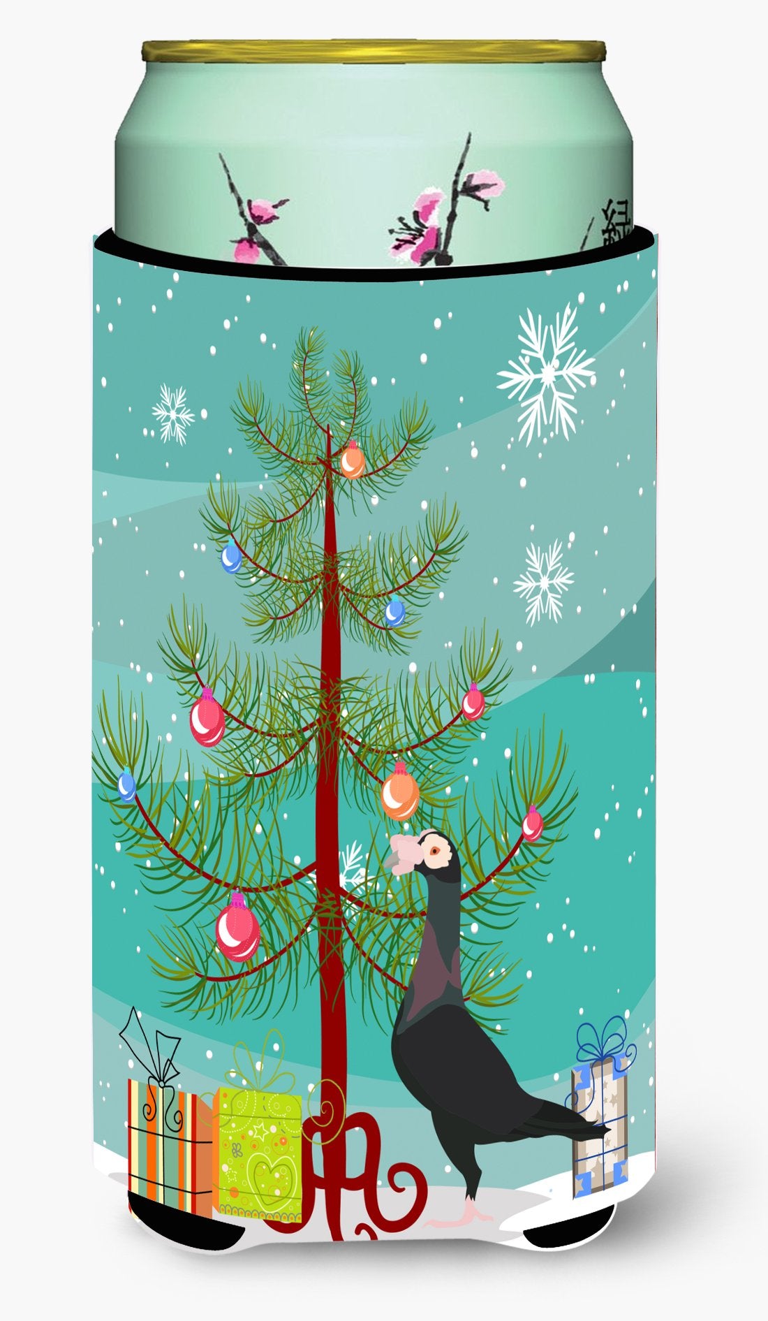 English Carrier Pigeon Christmas Tall Boy Beverage Insulator Hugger BB9312TBC by Caroline&#39;s Treasures