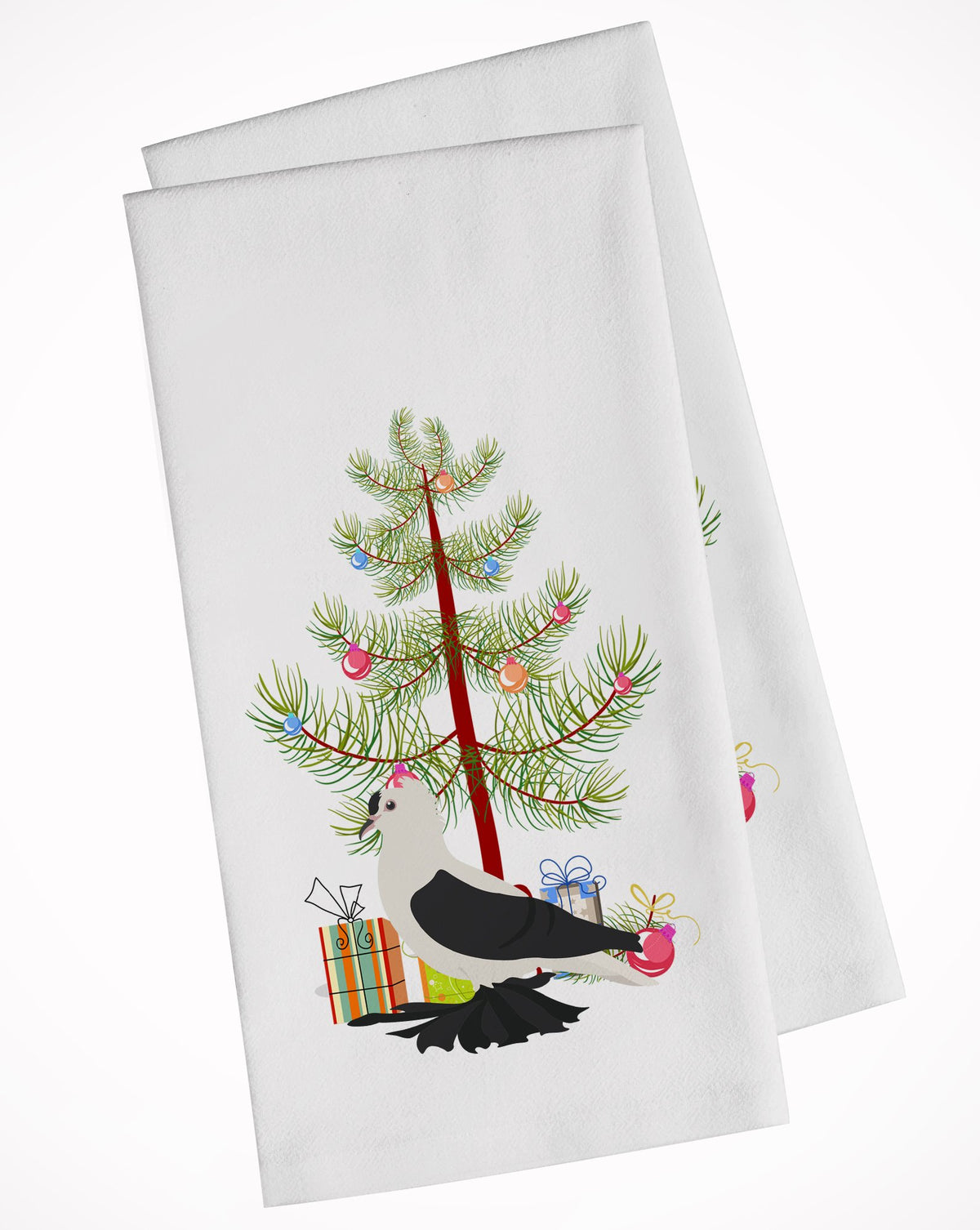 Saxon Fairy Swallow Pigeon Christmas White Kitchen Towel Set of 2 BB9313WTKT by Caroline&#39;s Treasures