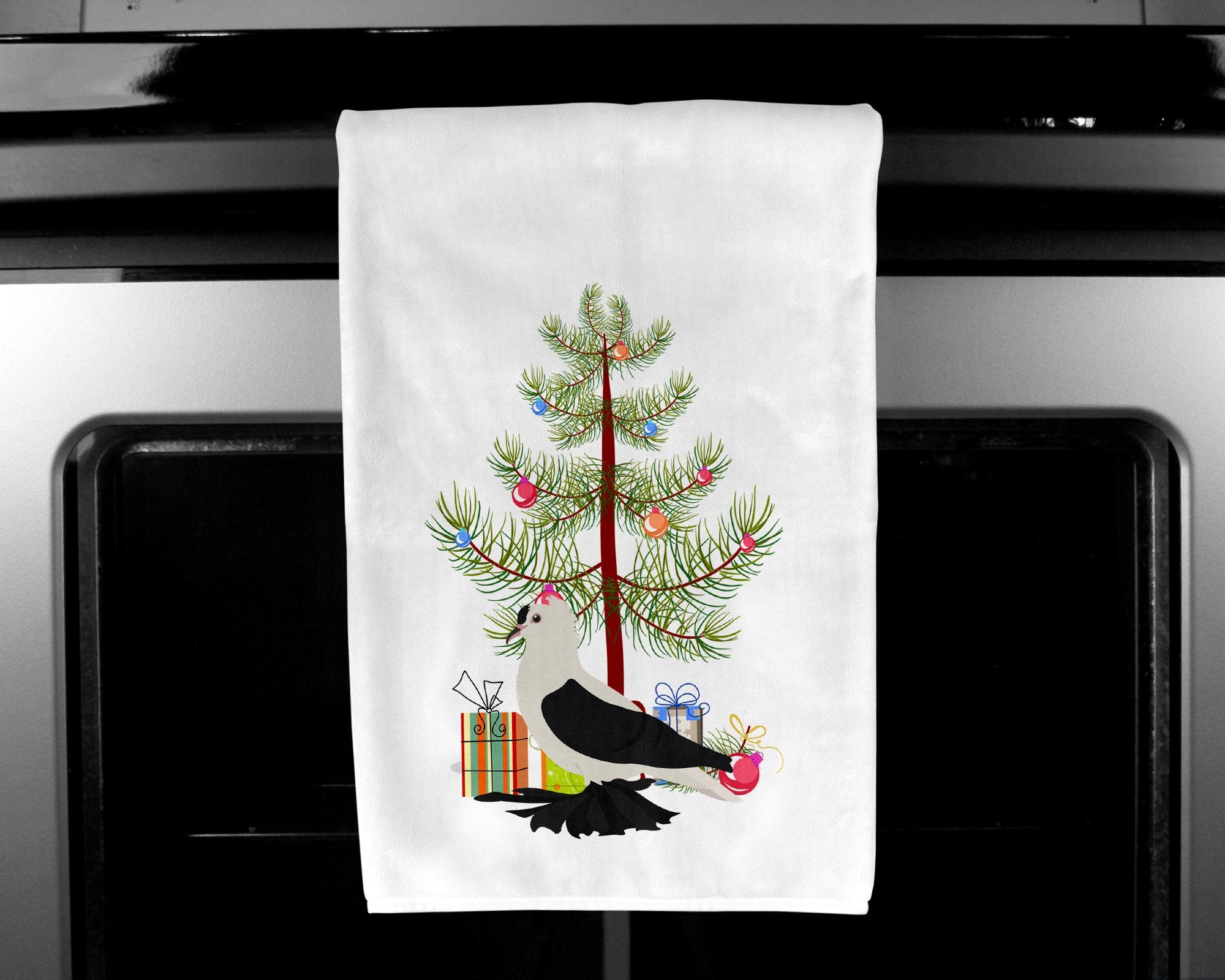 Saxon Fairy Swallow Pigeon Christmas White Kitchen Towel Set of 2 BB9313WTKT by Caroline's Treasures