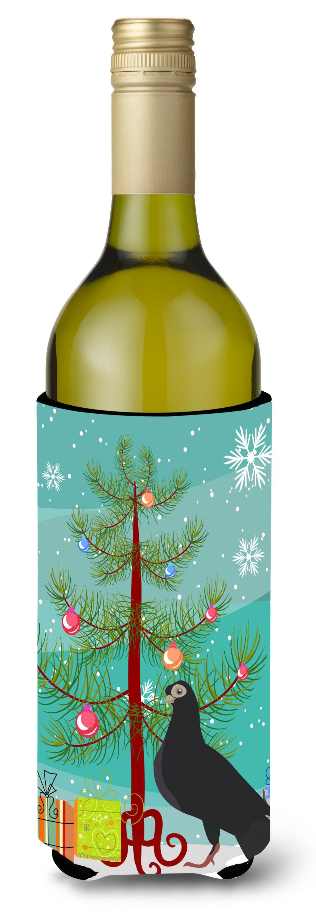 Budapest Highflyer Pigeon Christmas Wine Bottle Beverge Insulator Hugger BB9314LITERK by Caroline&#39;s Treasures