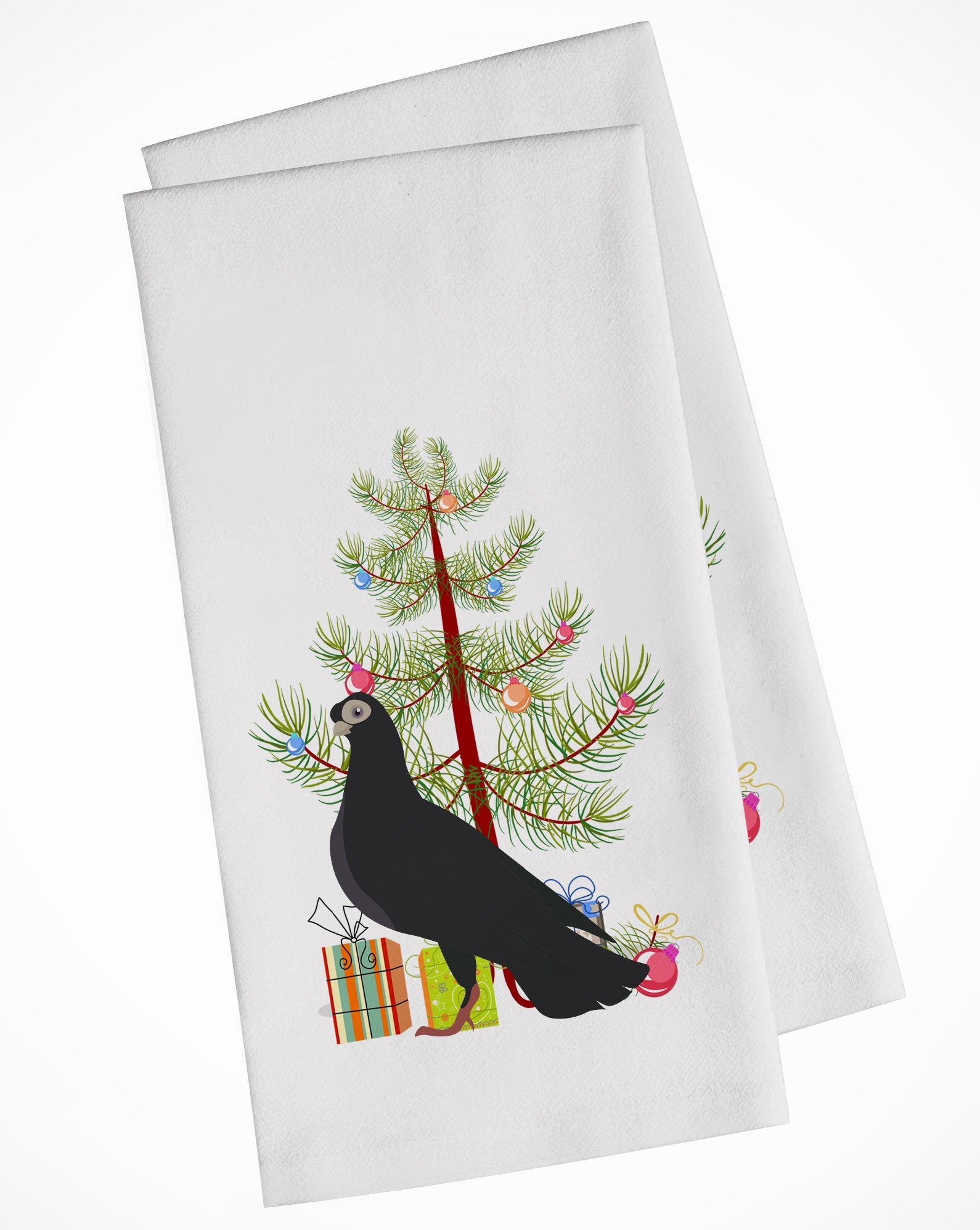 Budapest Highflyer Pigeon Christmas White Kitchen Towel Set of 2 BB9314WTKT by Caroline's Treasures