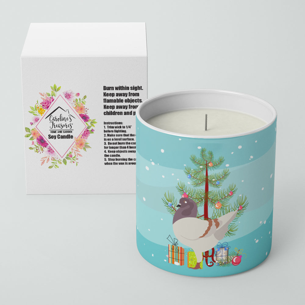 German Modena Pigeon Christmas 10 oz Decorative Soy Candle - the-store.com