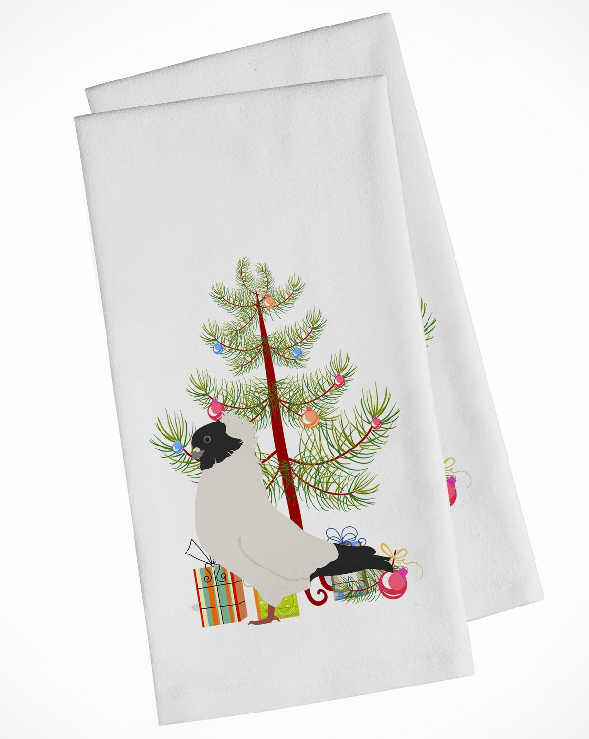 Nun Pigeon Christmas White Kitchen Towel Set of 2 BB9319WTKT by Caroline&#39;s Treasures