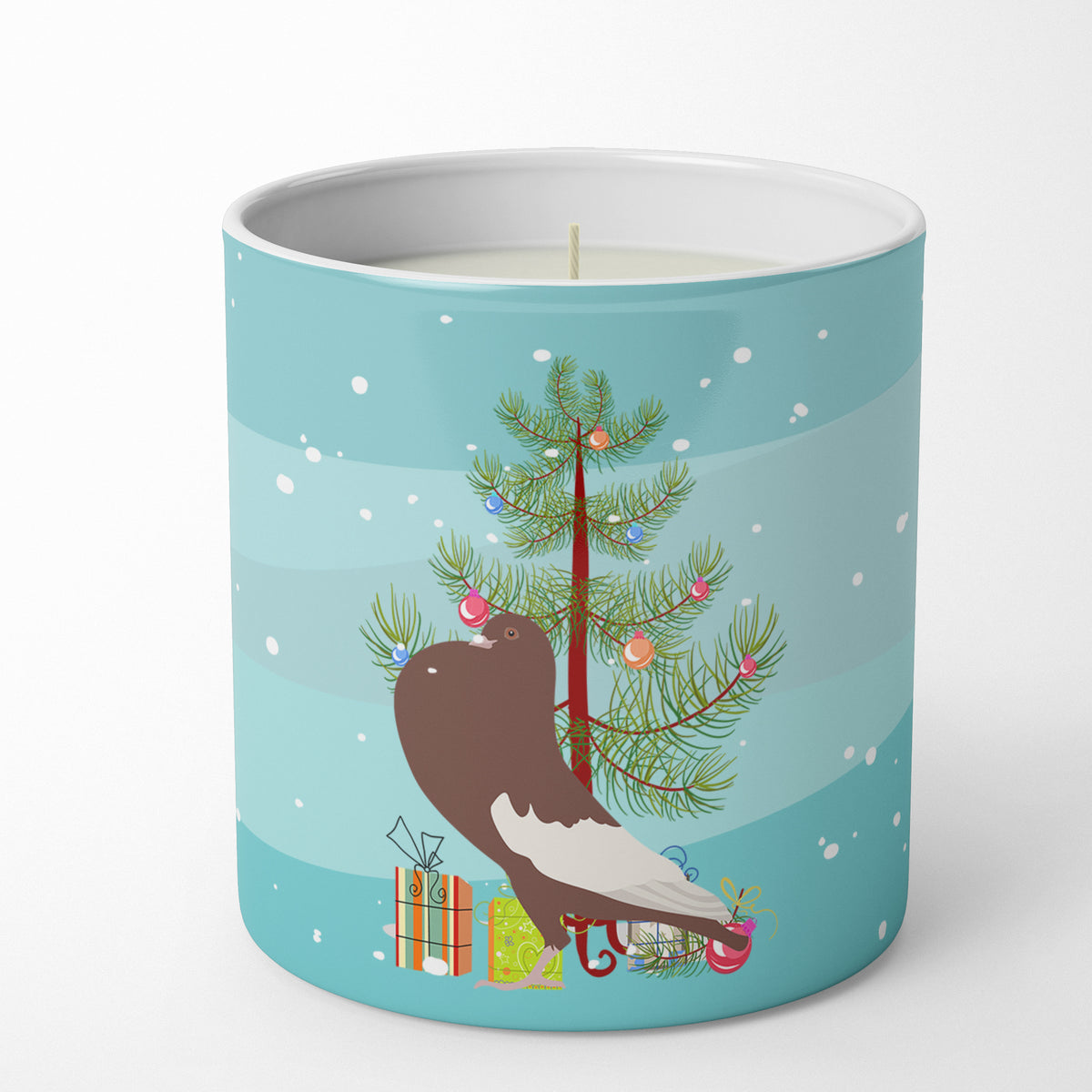 Buy this English Pouter Pigeon Christmas 10 oz Decorative Soy Candle