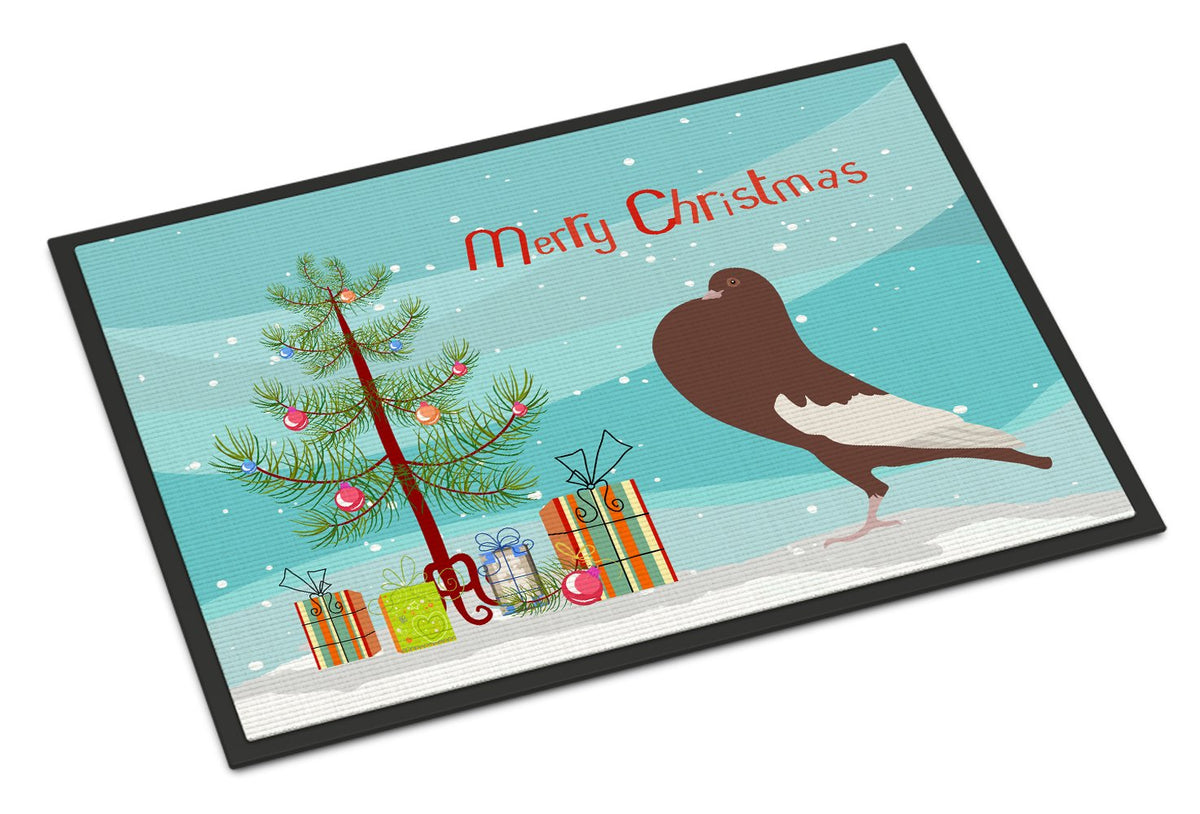 English Pouter Pigeon Christmas Indoor or Outdoor Mat 24x36 BB9321JMAT by Caroline&#39;s Treasures