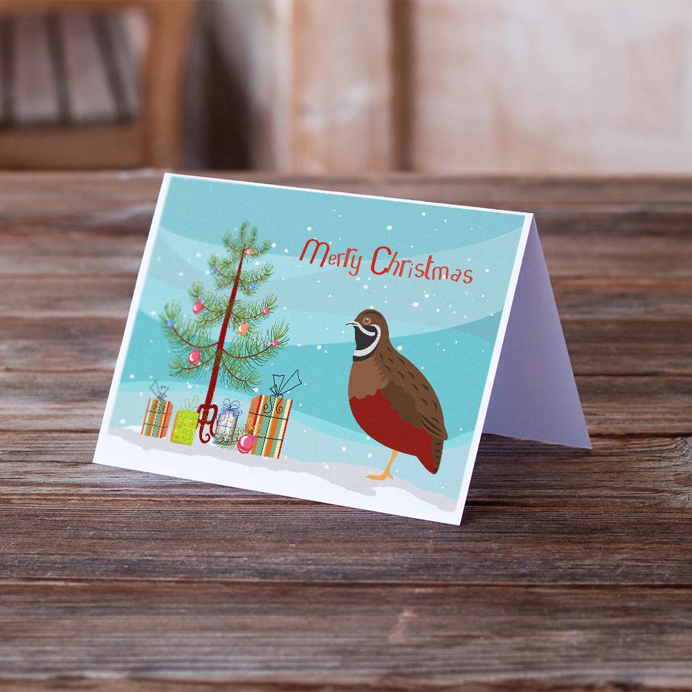 Caroline's Treasures Chinese Painted or King Quail Christmas Greeting Cards - Blank Note Cards – 8-Pack of Artist-Designed Cards with Envelopes