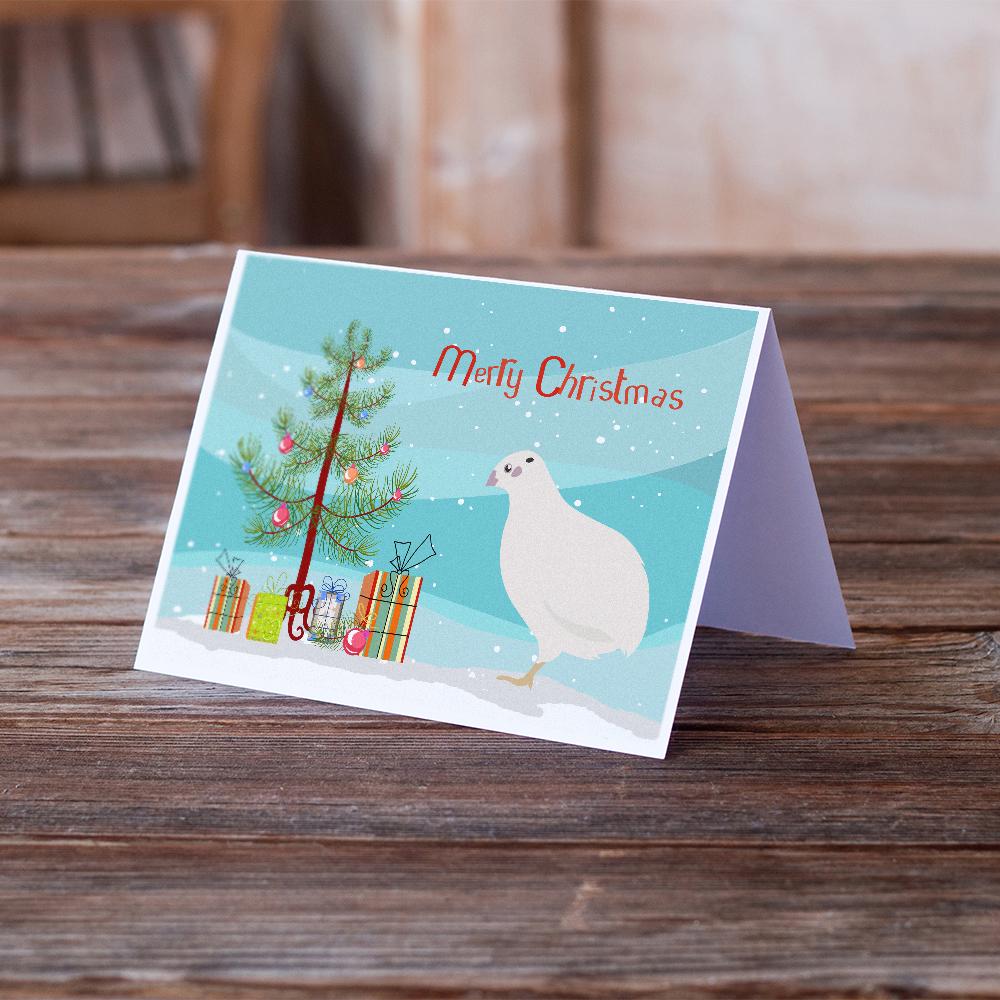 Caroline's Treasures Texas Quail Christmas Greeting Cards - Blank Note Cards – 8-Pack of Artist-Designed Cards with Envelopes