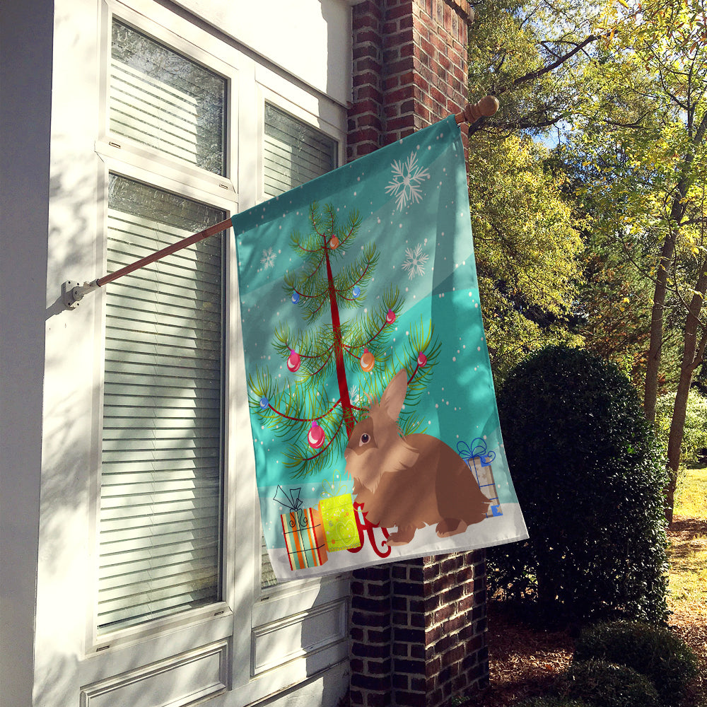 Lionhead Rabbit Christmas Flag Canvas House Size BB9327CHF