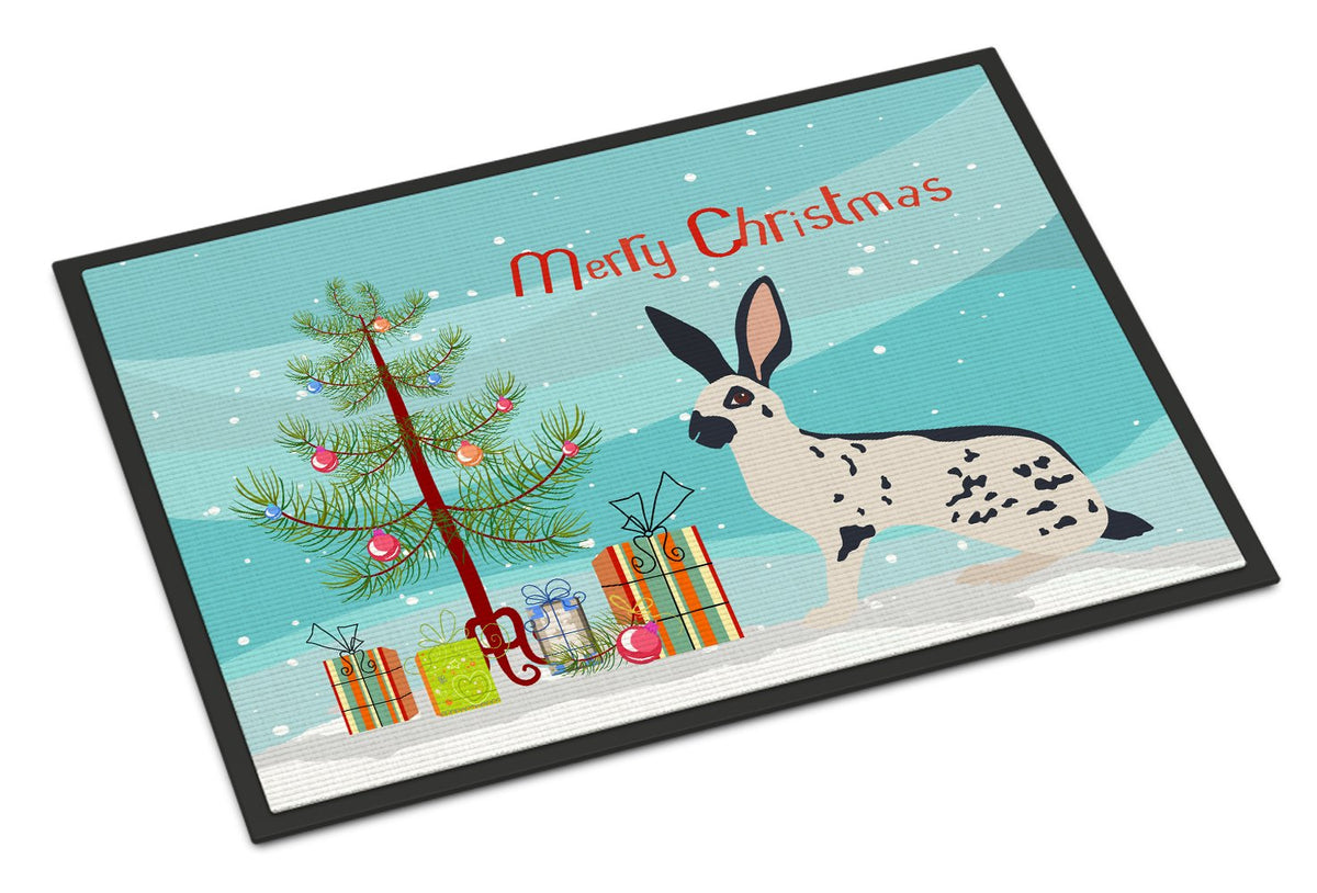 English Spot Rabbit Christmas Indoor or Outdoor Mat 24x36 BB9328JMAT by Caroline&#39;s Treasures