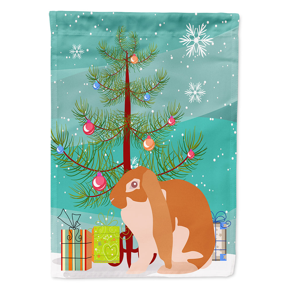 English Lop Rabbit Christmas Flag Canvas House Size BB9329CHF  the-store.com.
