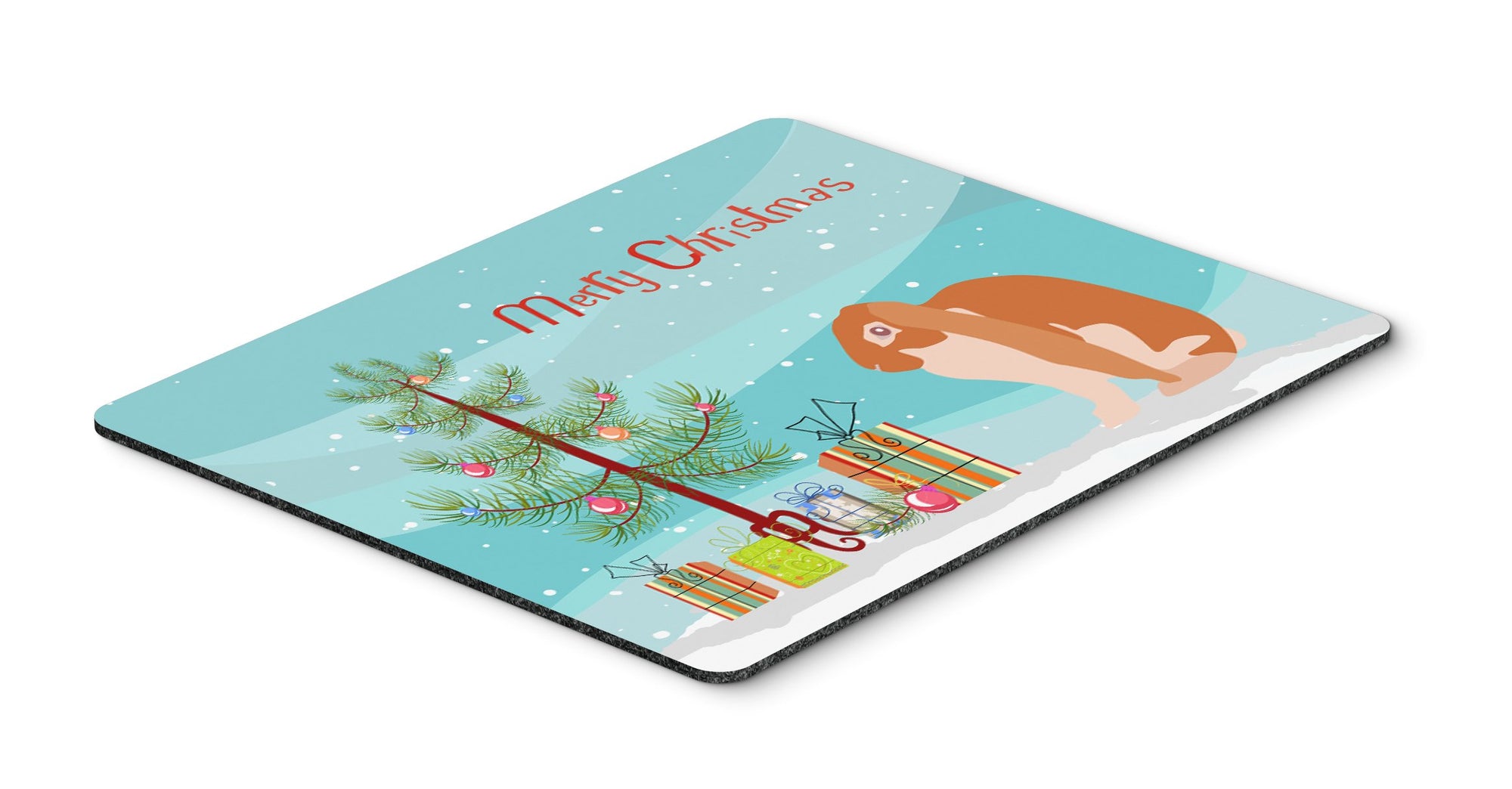 English Lop Rabbit Christmas Mouse Pad, Hot Pad or Trivet BB9329MP by Caroline's Treasures