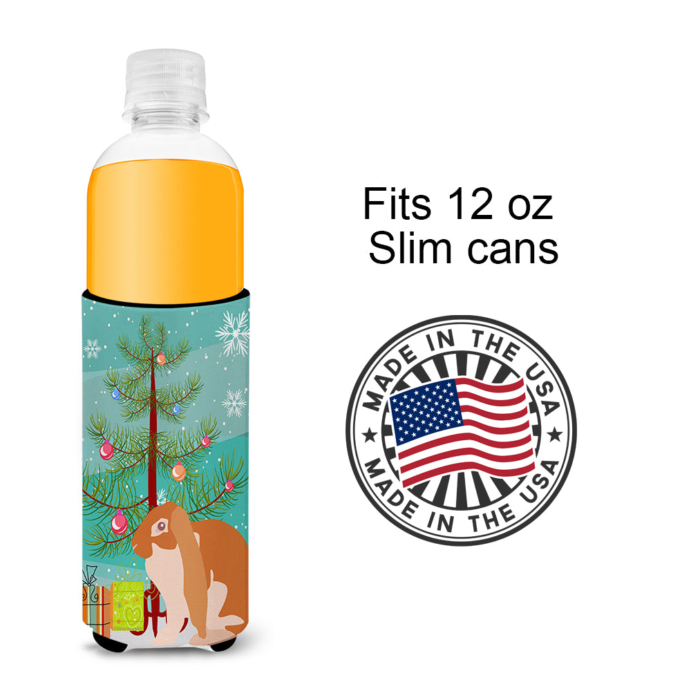 English Lop Rabbit Christmas  Ultra Hugger for slim cans BB9329MUK  the-store.com.