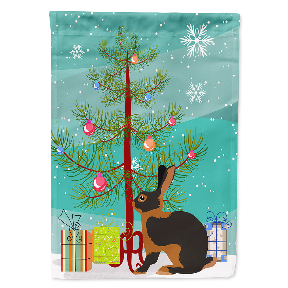 Tan Rabbit Christmas Flag Canvas House Size BB9330CHF