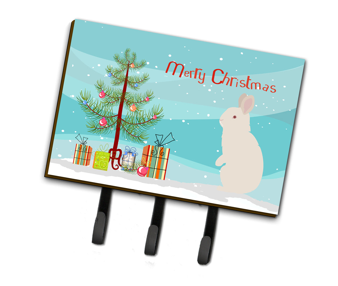 New Zealand White Rabbit Christmas Leash or Key Holder BB9332TH68