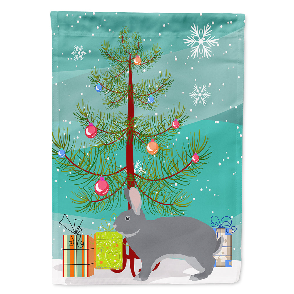 Giant Chinchilla Rabbit Christmas Flag Canvas House Size BB9333CHF