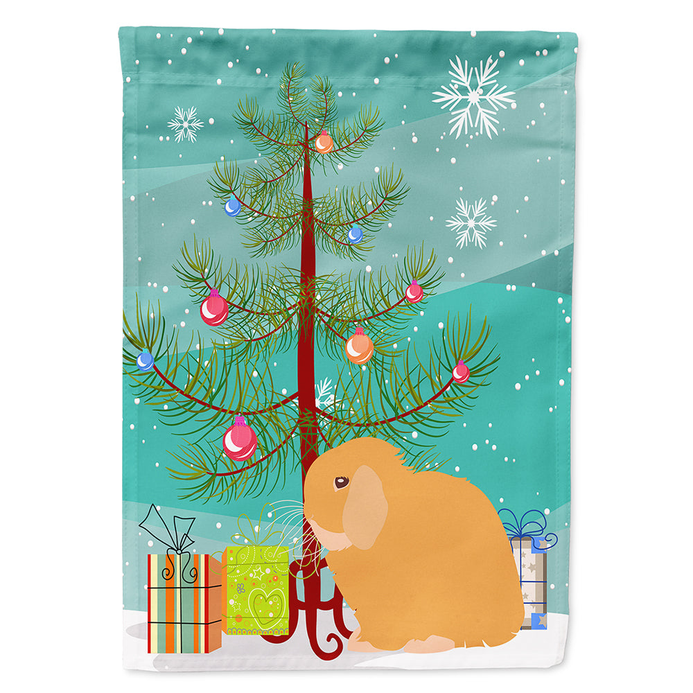 Holland Lop Rabbit Christmas Flag Canvas House Size BB9335CHF