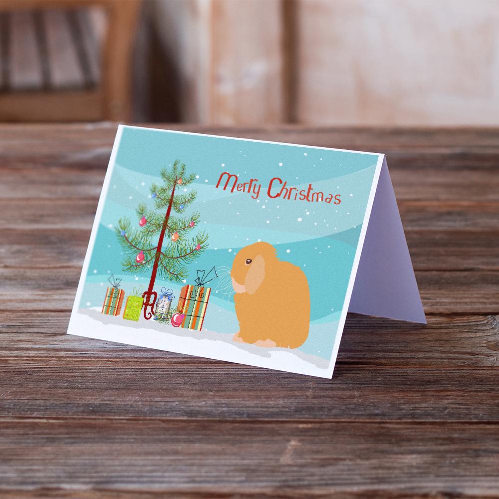 Holland Lop Rabbit Christmas Greeting Cards and Envelopes Pack of 8 - the-store.com
