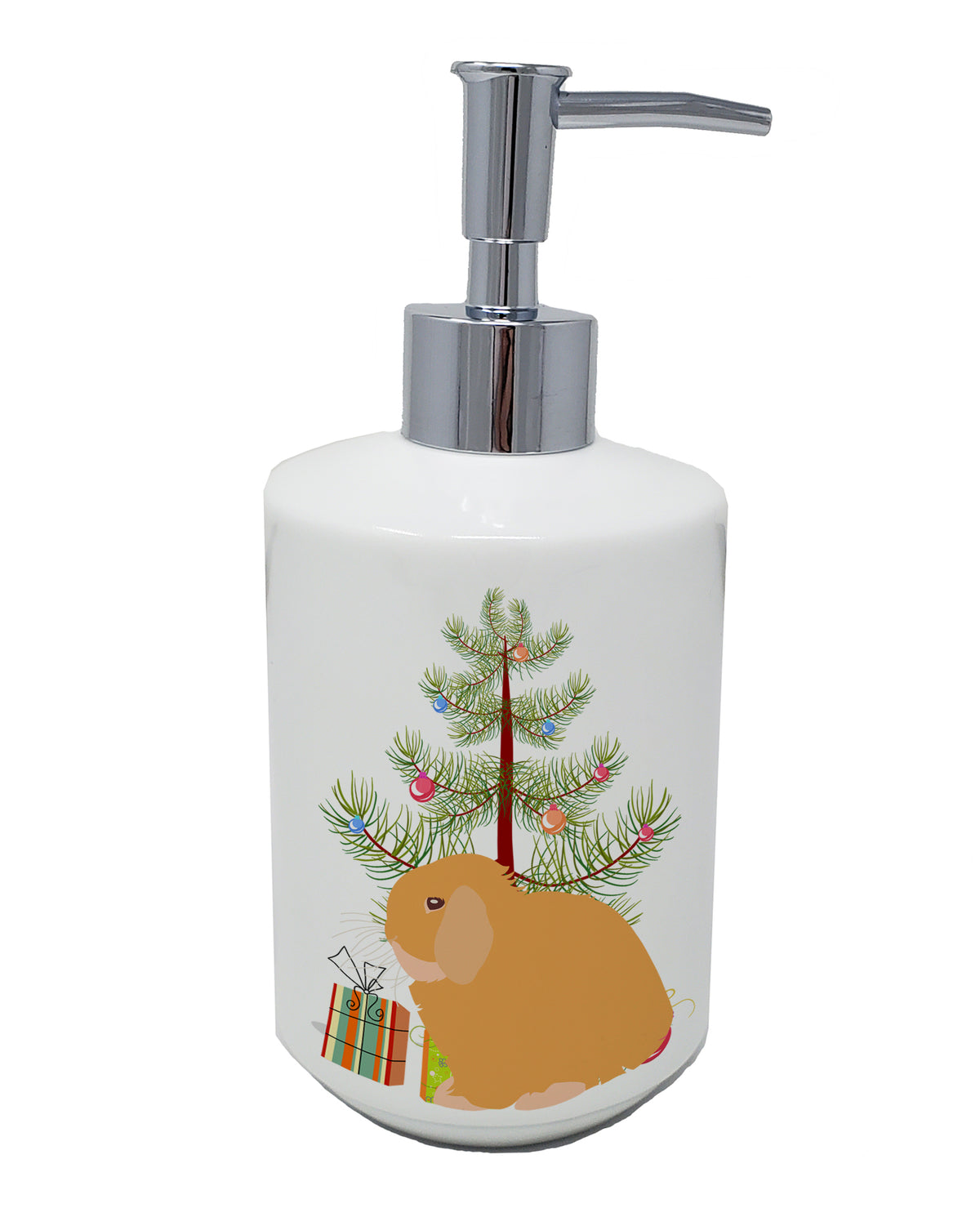 Buy this Holland Lop Rabbit Christmas Ceramic Soap Dispenser