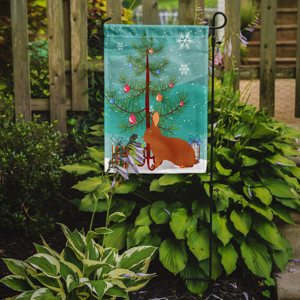 Rex Rabbit Christmas Flag Garden Size BB9336GF