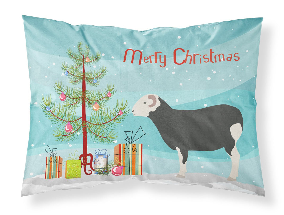 Herwick Sheep Christmas Fabric Standard Pillowcase BB9337PILLOWCASE by Caroline&#39;s Treasures