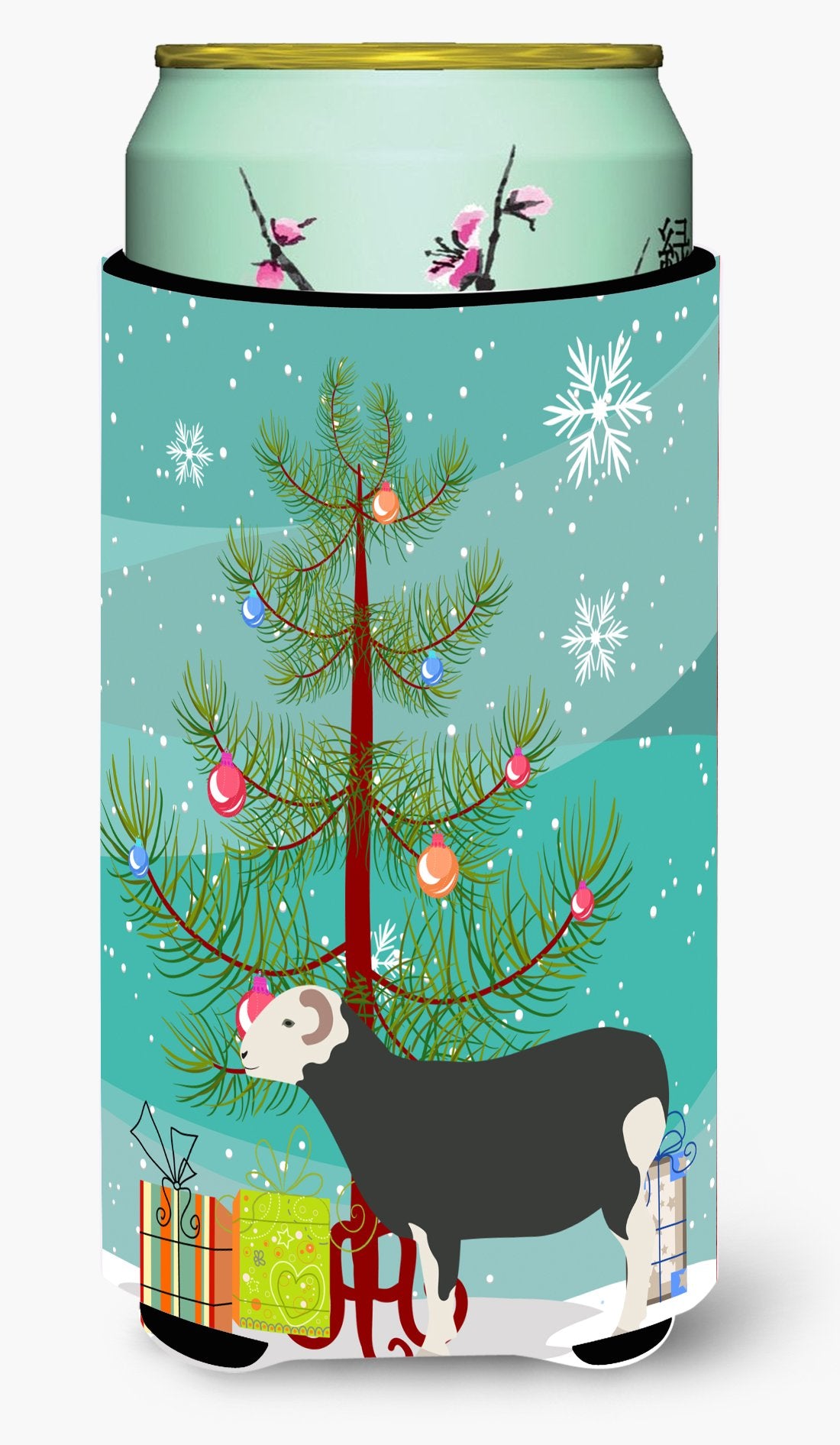 Herwick Sheep Christmas Tall Boy Beverage Insulator Hugger BB9337TBC by Caroline&#39;s Treasures