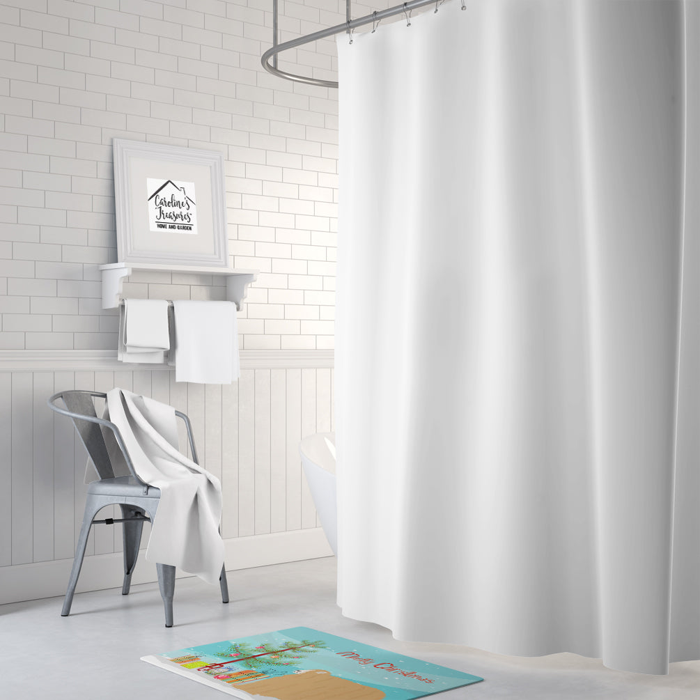 Caroline's Treasures Lincoln Longwool Sheep Christmas Machine Washable Memory Foam Mat BB9338RUG