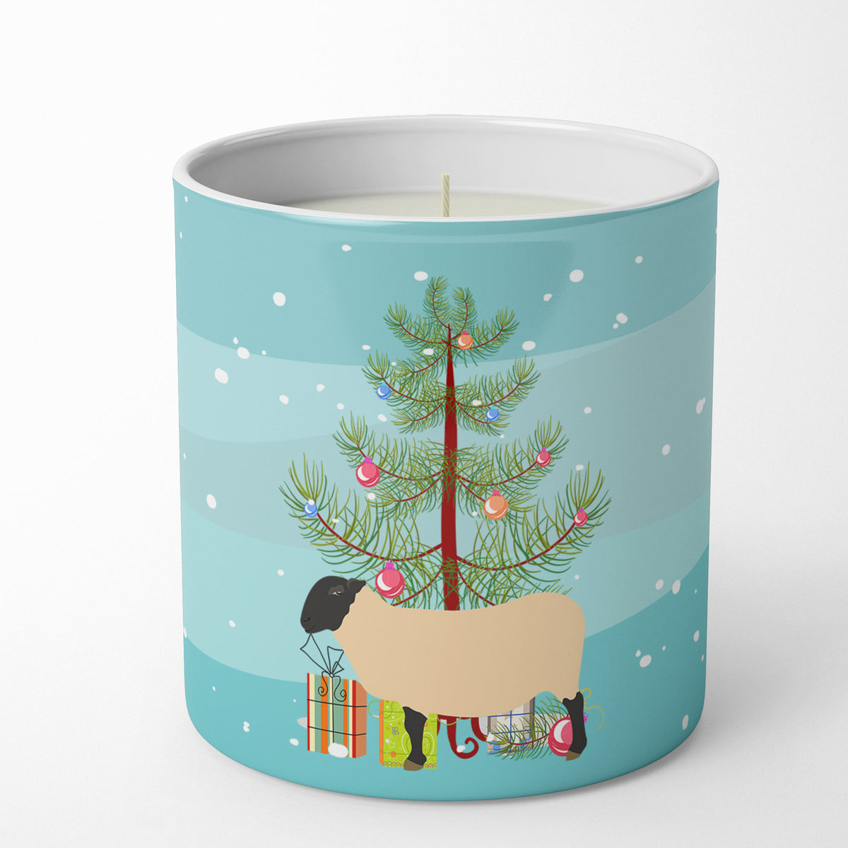 Buy this Suffolk Sheep Christmas 10 oz Decorative Soy Candle