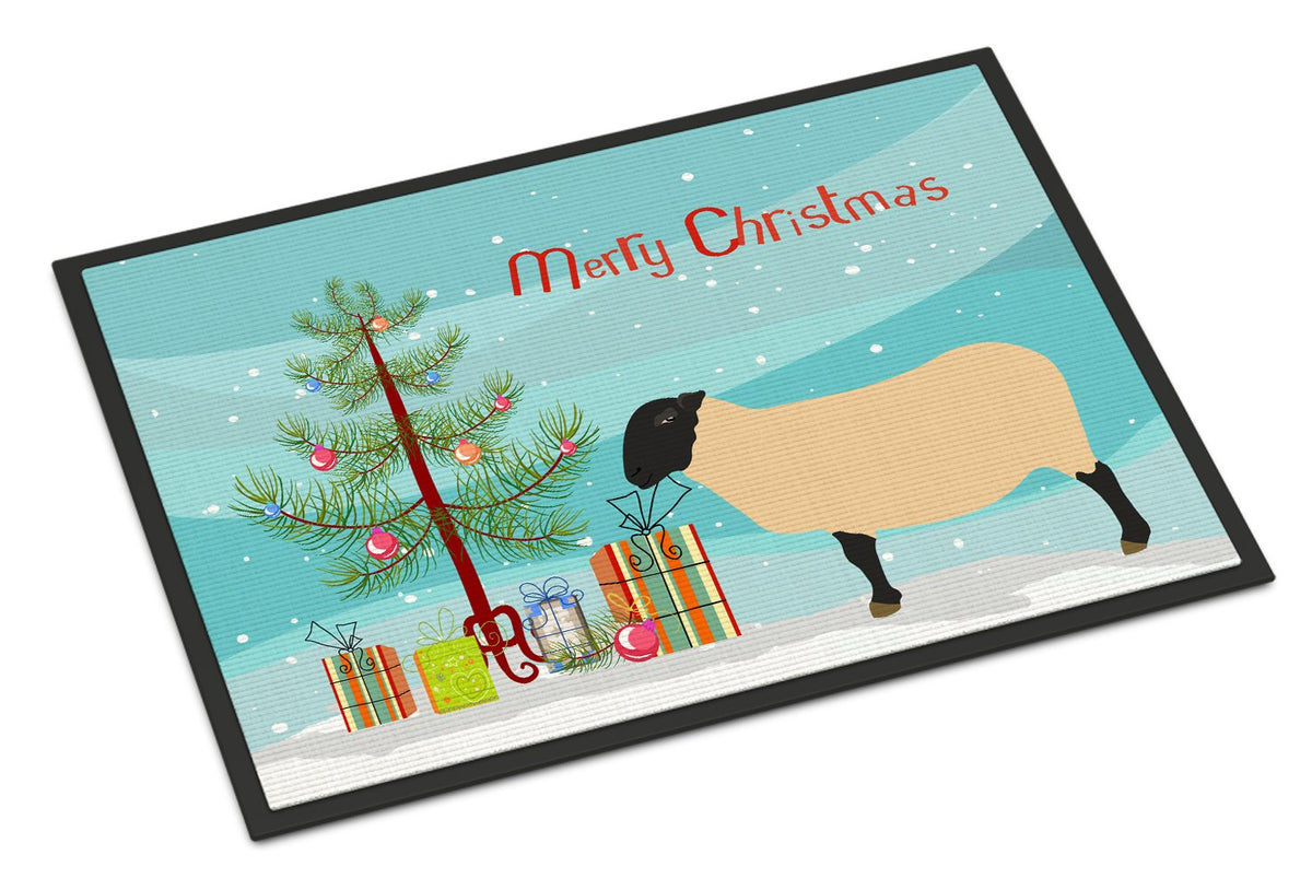 Suffolk Sheep Christmas Indoor or Outdoor Mat 24x36 BB9339JMAT by Caroline&#39;s Treasures