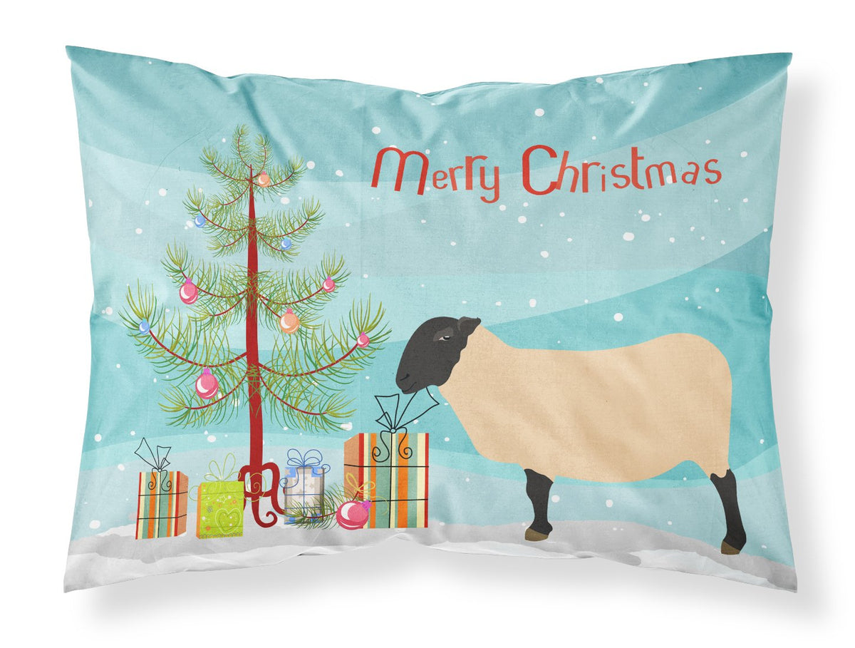 Suffolk Sheep Christmas Fabric Standard Pillowcase BB9339PILLOWCASE by Caroline&#39;s Treasures