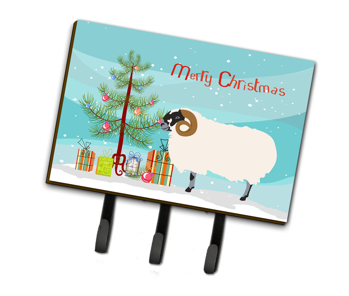 Scottish Blackface Sheep Christmas Leash or Key Holder BB9340TH68