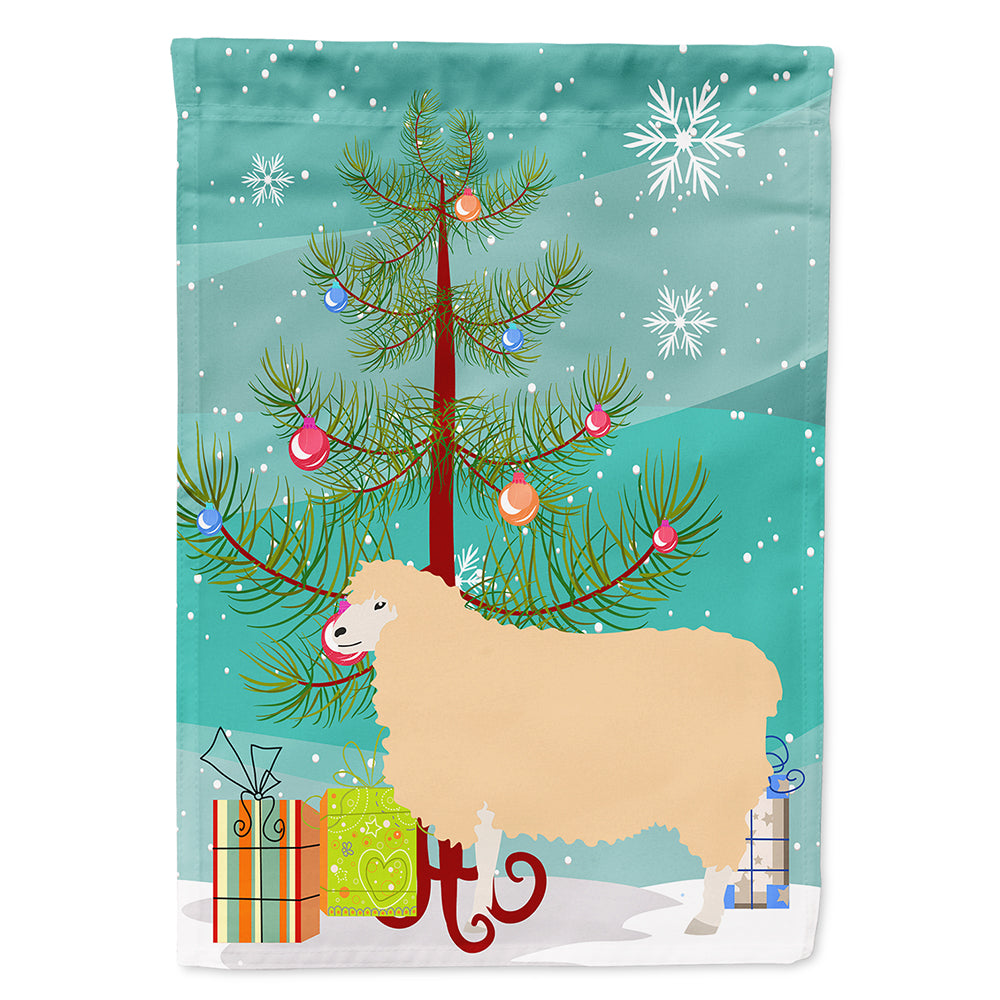 English Leicester Longwool Sheep Christmas Flag Canvas House Size BB9341CHF  the-store.com.