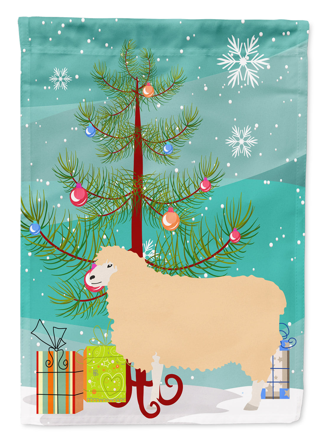 English Leicester Longwool Sheep Christmas Flag Garden Size BB9341GF