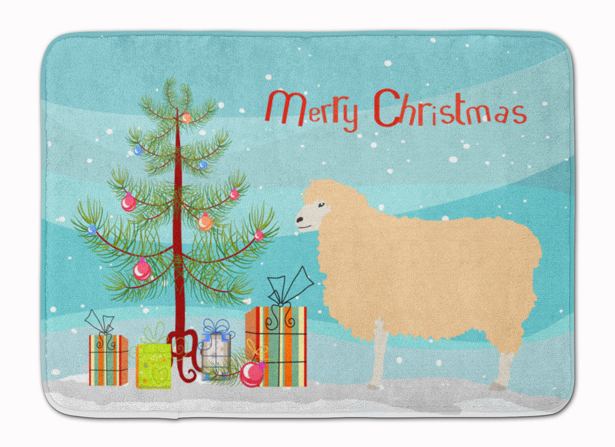 English Leicester Longwool Sheep Christmas Machine Washable Memory Foam Mat BB9341RUG - the-store.com