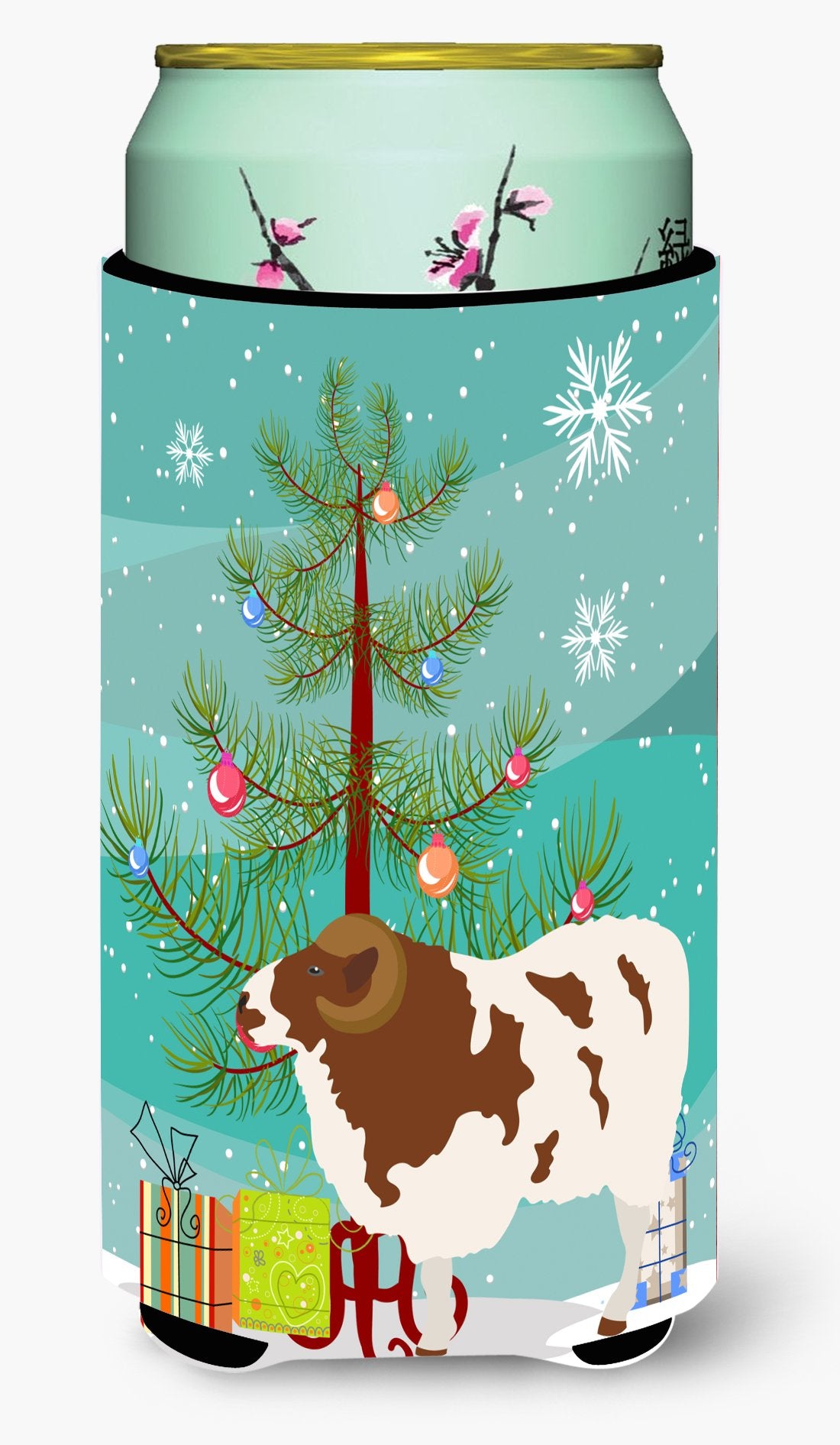 Jacob Sheep Christmas Tall Boy Beverage Insulator Hugger BB9342TBC by Caroline&#39;s Treasures